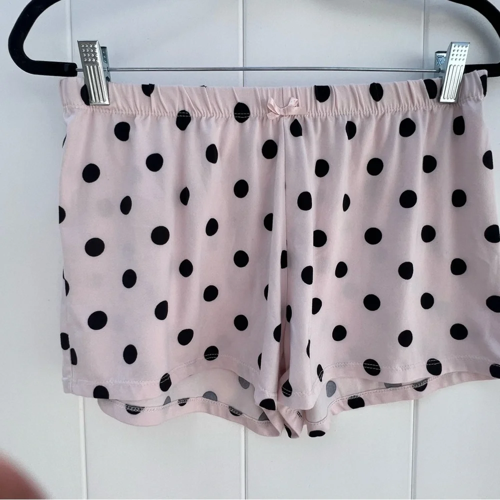 Pajama set cami and shorts pink polka dots - Picture 5 of 8